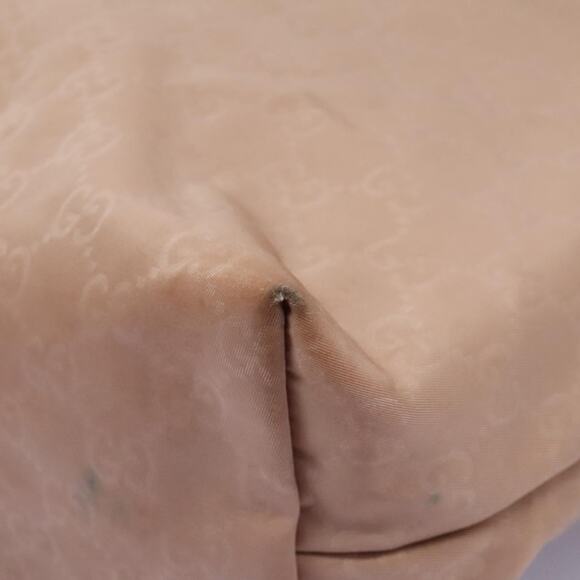 GUCCI GG Canvas Tote Bag Nylon Pink Silver - Picture 11 of 16